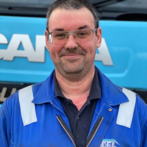 Grant Fraser, tanker driver at Carnegie Fuels